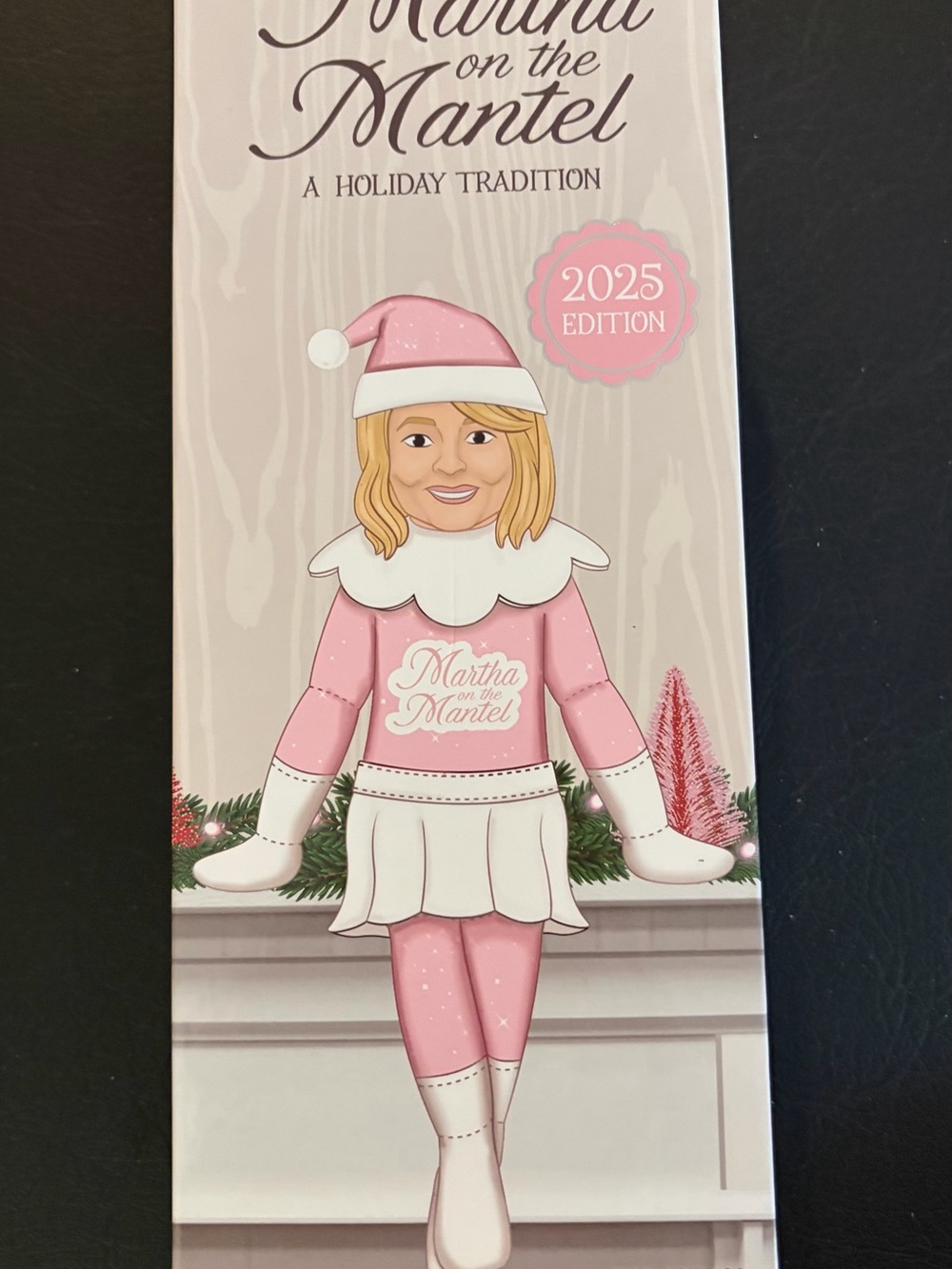 Martha on the Mantel 2025 Pink Holiday Mantel Doll